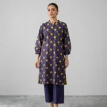 Midnight Bloom – 2-Piece Printed Summer Suit