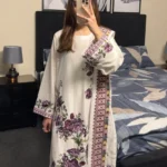 Floral Elegance - 3-Piece Embroidered Lawn Suit